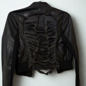 BCBGMaxAzria Black Leather Jacket